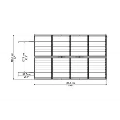 Abri De Jardin En Polycarbonate 5,28m² Skylight Deco - Palram - Canopia -Abri De Jardin abri de jardin en polycarbonate 528m skylight deco palram 3