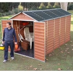 Abri De Jardin En Polycarbonate 6,59m² Skylight Amber - Palram - Canopia -Abri De Jardin abri de jardin en polycarbonate 659m skylight amber palram 2