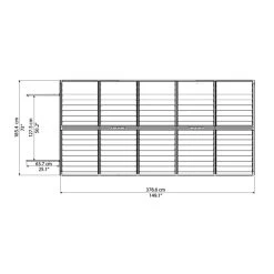 Abri De Jardin En Polycarbonate 6,59m² Skylight Amber - Palram - Canopia -Abri De Jardin abri de jardin en polycarbonate 659m skylight amber palram 3