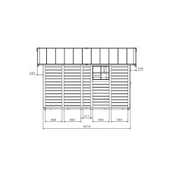 Abri De Jardin En PVC 11,2m² DECO Rouge Et Blanc Grosfillex + Kit Ancrage Offert -Abri De Jardin abri de jardin en pvc 112m deco rouge et blanc grosfillex 5