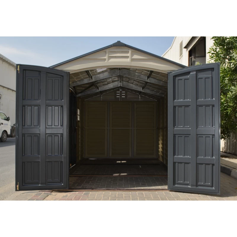 Abri De Jardin En PVC 11,95m² DarkGrey Apex + Kit De Fondation DURAMAX 6 Abri De Jardin En PVC 11,95m² DarkGrey Apex + Kit De Fondation DURAMAX – Image 4