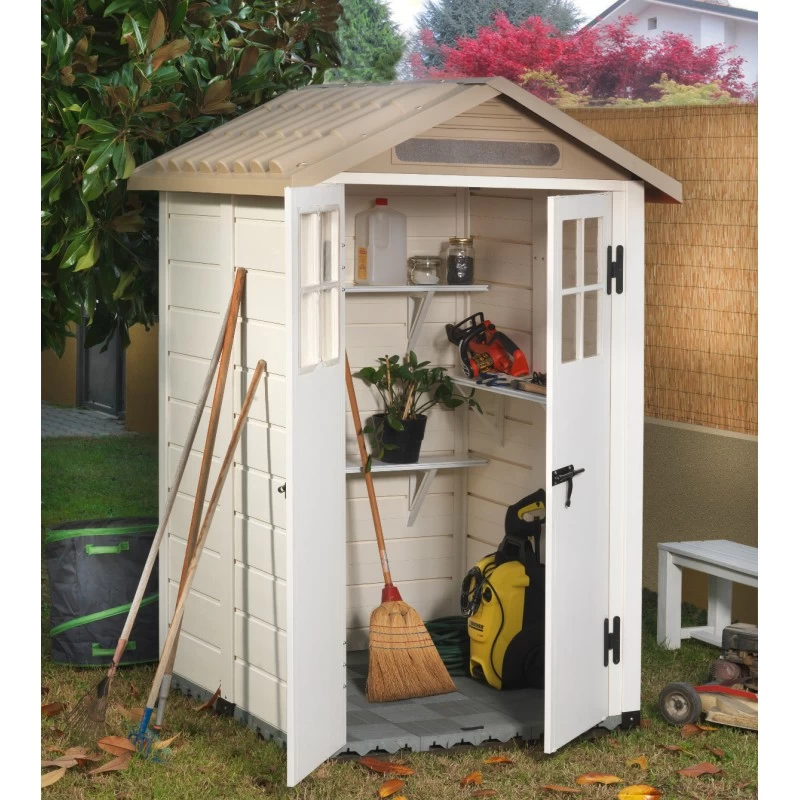 Abri De Jardin En PVC 1,97m² Avec Plancher Evo Tuscany 120 – Garofalo 3 Abri De Jardin En PVC 1,97m² Avec Plancher Evo Tuscany 120 – Garofalo