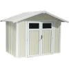 Abri De Jardin 4m² En PVC UTILITY Blanc Et Gris Vert Grosfillex + Kit Ancrage Offert 2 Abri De Jardin 4m² En PVC UTILITY Blanc Et Gris Vert Grosfillex + Kit Ancrage Offert -Abri De Jardin abri de jardin en pvc 49m utility blanc et gris vert grosfillex