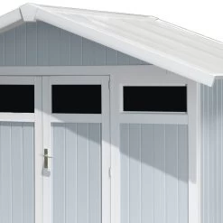 Abri De Jardin En PVC 7,53m² UTILITY Blanc Et Gris Bleu Grosfillex + Kit Ancrage Offert 12 Abri De Jardin En PVC 7,53m² UTILITY Blanc Et Gris Bleu Grosfillex + Kit Ancrage Offert -Abri De Jardin abri de jardin en pvc 753m utility blanc et gris bleu grosfillex 4