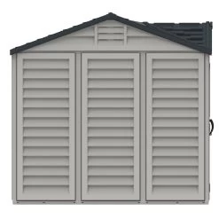 Abri De Jardin En PVC 8,05m² DarkGrey Apex + Kit De Fondation DURAMAX -Abri De Jardin abri de jardin en pvc 805m darkgrey apex duramax kit de fondation 5