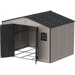 Abri De Jardin En PVC 8,05m² DarkGrey Premium + Kit De Fondation DURAMAX -Abri De Jardin abri de jardin en pvc 805m darkgrey premium duramax kit de fondation 2