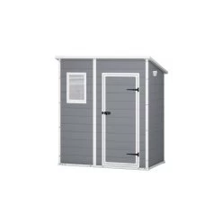 Abri De Jardin En Résine 2,06m² Monopente + Plancher Gris Keter -Abri De Jardin abri de jardin en resine 206m monopente plancher gris keter 2