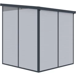 Abri De Jardin En Résine 3,24m² Gris Clair Toit Monopente Skylight + Plancher - Jobu 11 Abri De Jardin En Résine 3,24m² Gris Clair Toit Monopente Skylight + Plancher - Jobu -Abri De Jardin abri de jardin en resine 324m gris clair toit plat skylight plancher jobu 3