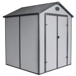 Abri De Jardin En Résine Gris 3,65m² + Kit De Fondation - JOBU 13 Abri De Jardin En Résine Gris 3,65m² + Kit De Fondation - JOBU -Abri De Jardin abri de jardin en resine gris 365m kit de fondation jobu 5