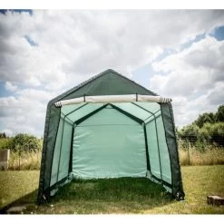 Abri De Jardin En Toile Renforcée Verte Toit 2 Pentes 13,30m² HABRITA -Abri De Jardin abri de jardin en toile renforcee verte toit 2 pentes 1330m habrita 2