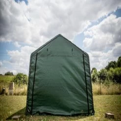 Abri De Jardin En Toile Renforcée Verte Toit 2 Pentes 13,30m² HABRITA -Abri De Jardin abri de jardin en toile renforcee verte toit 2 pentes 1330m habrita 3