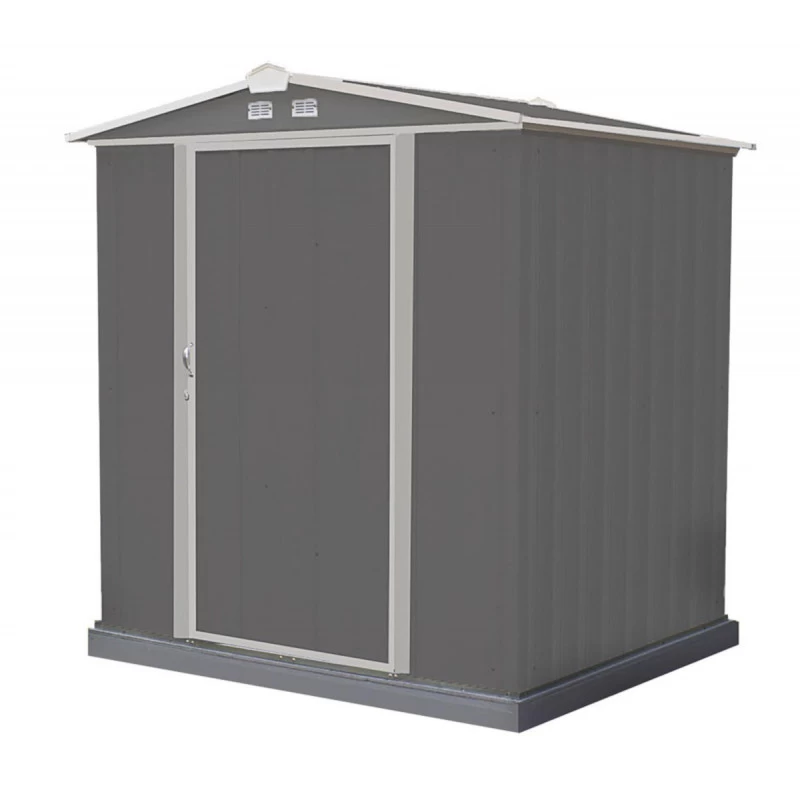 Abri De Jardin EZEE 2,3m² Toit Double Pente En Acier Galvanisé Anthracite Spacemaker 4 Abri De Jardin EZEE 2,3m² Toit Double Pente En Acier Galvanisé Anthracite Spacemaker – Image 2