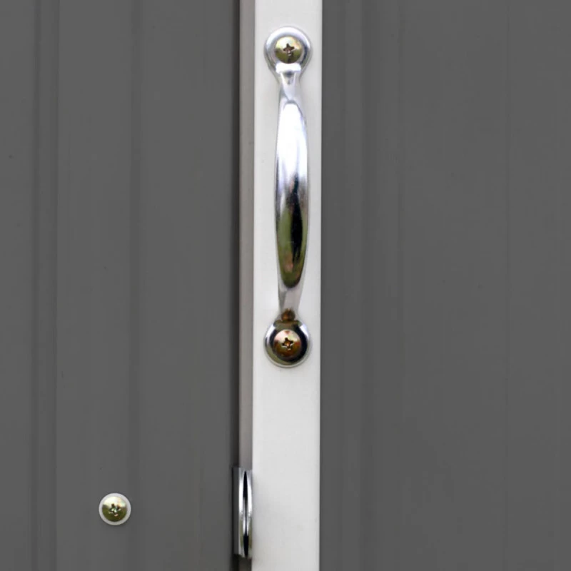 Abri De Jardin EZEE 2,3m² Toit Double Pente En Acier Galvanisé Anthracite Spacemaker 6 Abri De Jardin EZEE 2,3m² Toit Double Pente En Acier Galvanisé Anthracite Spacemaker – Image 4