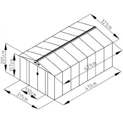 Abri De Jardin Métal 13,51m² Imitation Bois Vieilli 9 Abri De Jardin Métal 13,51m² Imitation Bois Vieilli -Abri De Jardin abri de jardin metal 1351m imitation bois vieilli 2