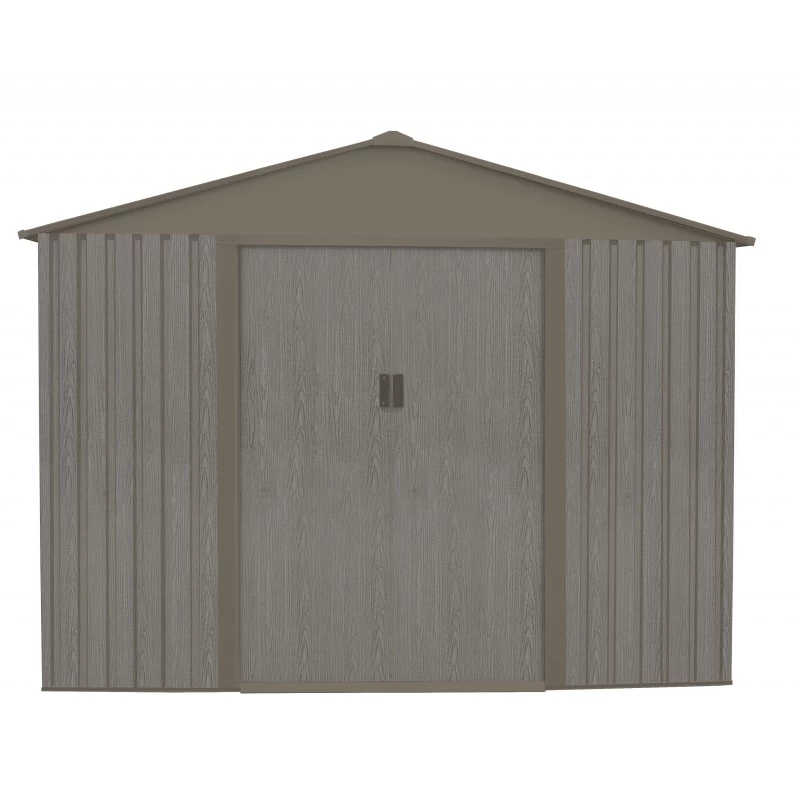 Abri De Jardin Métal 4,72m² Imitation Bois Vieilli 6 Abri De Jardin Métal 4,72m² Imitation Bois Vieilli – Image 4