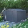 Abri De Jardin Métal 8,84m² FIRST Anthracite + Kit D'ancrage X-METAL -Abri De Jardin abri de jardin metal 884m first anthracite kit d ancrage x metal