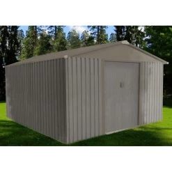 Abri De Jardin Métal 9,66m² Imitation Bois Vieilli -Abri De Jardin abri de jardin metal 966m imitation bois vieilli 3