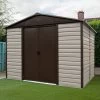 Abri De Jardin Métal Beige Et Marron 11,39m² + Kit D'ancrage Inclus - YARDMASTER 2 Abri De Jardin Métal Beige Et Marron 11,39m² + Kit D'ancrage Inclus - YARDMASTER -Abri De Jardin abri de jardin metal beige et marron 1139m kit d ancrage inclus yardmaster