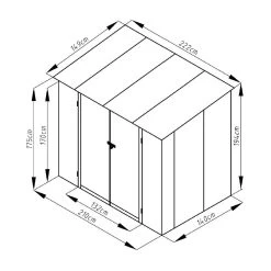 Abri De Jardin Métal Monopente 3,17m² Imitation Bois Vieilli -Abri De Jardin abri de jardin metal monopente 317m imitation bois vieilli 2