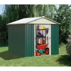 Abri De Jardin Métal Vert 9,03m² + Kit D'ancrage Inclus - YARDMASTER 9 Abri De Jardin Métal Vert 9,03m² + Kit D'ancrage Inclus - YARDMASTER -Abri De Jardin abri de jardin metal vert 903m kit d ancrage inclus yardmaster 2