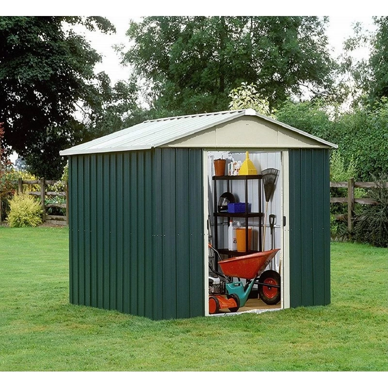 Abri De Jardin Métal Vert 9,03m² + Kit D'ancrage Inclus - YARDMASTER 3 Abri De Jardin Métal Vert 9,03m² + Kit D'ancrage Inclus - YARDMASTER