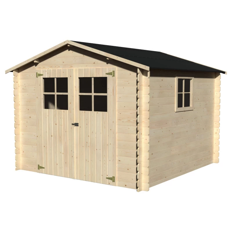 Abri De Jardin Mirama 7,70m² En Bois Massif 19mm Avec Double Porte – Décor Et Jardin 3 Abri De Jardin Mirama 7,70m² En Bois Massif 19mm Avec Double Porte – Décor Et Jardin