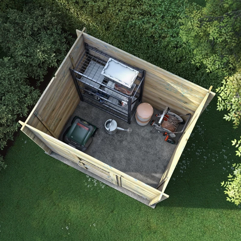 Abri De Jardin Moderne En Bois Traité Autoclave 3,9m² - Madriers 28mm - Nicia - Forest Style 5 Abri De Jardin Moderne En Bois Traité Autoclave 3,9m² - Madriers 28mm - Nicia - Forest Style – Image 3