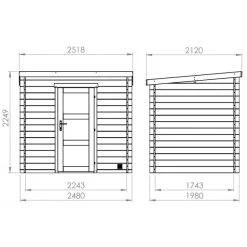 Abri De Jardin Moderne En Bois Traité Autoclave 3,9m² - Madriers 28mm - Nicia - Forest Style 11 Abri De Jardin Moderne En Bois Traité Autoclave 3,9m² - Madriers 28mm - Nicia - Forest Style -Abri De Jardin abri de jardin moderne en bois traite autoclave 39m madriers 28mm nicia forest style 3