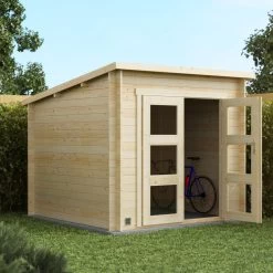 Abri De Jardin Monopente En Bois Massif 6,2m² ITURY – Madriers 19mm – Forest Style -Abri De Jardin abri de jardin monopente en bois massif 62m itury madriers 19mm forest style 3