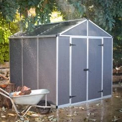 Abri De Jardin RUBICON 5,4m² En Aluminium Et Polycarbonate - Canopia By Palram -Abri De Jardin abri de jardin rubicon 237x229cm en aluminium et polycarbonate canopia by palram 5