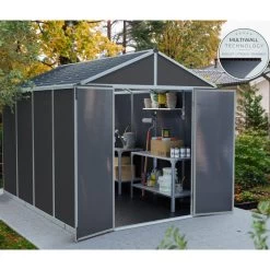 Abri De Jardin RUBICON 7,2m² En Aluminium Et Polycarbonate - Palram - Canopia -Abri De Jardin abri de jardin rubicon 237x303cm en aluminium et polycarbonate palram canopia 3