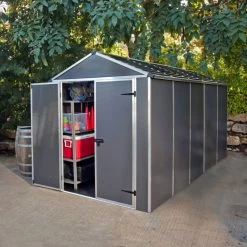 Abri De Jardin RUBICON 7m² En Aluminium Et Polycarbonate - Palram - Canopia -Abri De Jardin abri de jardin rubicon 7m en aluminium et polycarbonate palram 1 2