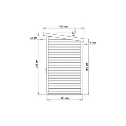 Abri De Jardin Skur 1 2,19m² + Plancher Traité Peint Gris Baltic -Abri De Jardin abri de jardin skur 1 219m plancher traite peint gris baltic 3