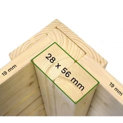 Abri De Jardin Skur 1 2,19m² + Plancher Traité Peint Gris Baltic -Abri De Jardin abri de jardin skur 1 219m plancher traite peint gris baltic 5