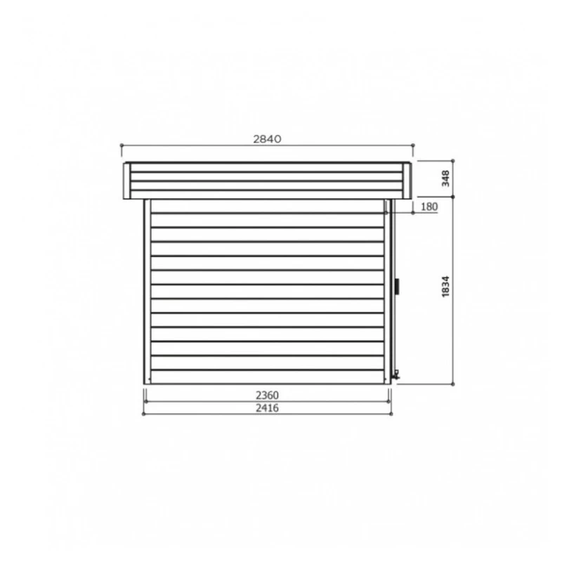 Abri De Jardin Stockholm 11,42m² En Bois Massif 28mm Avec Double Porte - SOLID 4 Abri De Jardin Stockholm 11,42m² En Bois Massif 28mm Avec Double Porte - SOLID – Image 2