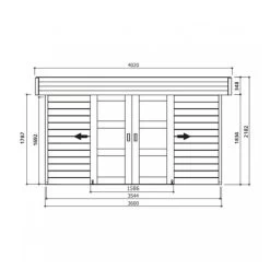Abri De Jardin Stockholm 11,42m² En Bois Massif 28mm Avec Double Porte - SOLID 7 Abri De Jardin Stockholm 11,42m² En Bois Massif 28mm Avec Double Porte - SOLID -Abri De Jardin abri de jardin stockholm 1142m en bois massif 28mm avec double porte solid 2