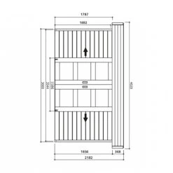 Abri De Jardin Stockholm 11,42m² En Bois Traité Autoclave 28mm Avec Double Porte - SOLID -Abri De Jardin abri de jardin stockholm 1142m en bois traite autoclave 28mm avec double porte solid 2