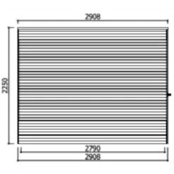 Abri De Jardin Tarento 17,04m² En Bois Traité Autoclave 19mm Avec Terrasse Couverte - SOLID -Abri De Jardin abri de jardin tarento 1704m en bois traite autoclave 19mm avec terrasse couverte solid 2