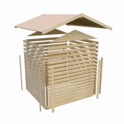 Abri De Jardin Dahme 3 De 3,31m² Panneaux Bois 14mm - Karibu -Abri De Jardin abri de jardin tobin 3 de 331m panneaux bois 14mm karibu 5