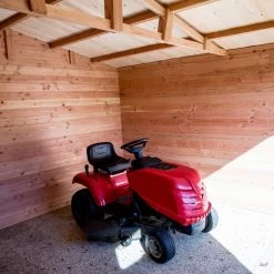 Abri De Jardin En Douglas DOMMAR 15,27m² Madriers 28mm + Couverture Onduline - HABRITA -Abri De Jardin abri dommar 1527m en madriers douglas 28mm sans plancher habrita 2