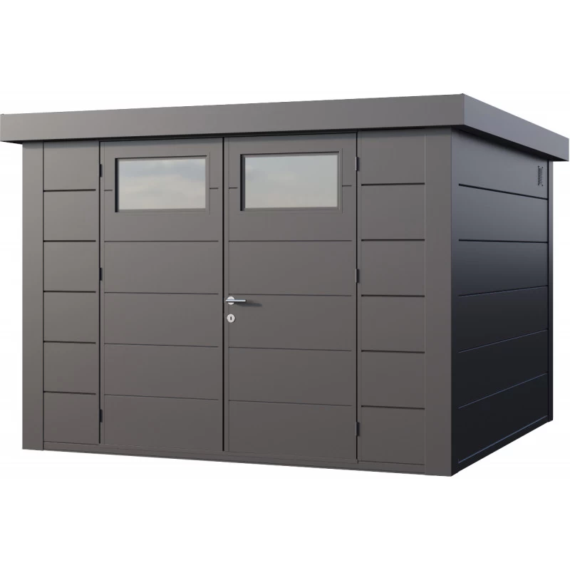 Abri En Acier Galvanisé Gris Anthracite 8,9m² Avec Double Porte Eleganto 3030 Telluria 3 Abri En Acier Galvanisé Gris Anthracite 8,9m² Avec Double Porte Eleganto 3030 Telluria