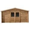 Abri En Bois Massif 12m² PRIMO 28mm Traité Teinté Marron Gardy Shelter 1 Abri En Bois Massif 12m² PRIMO 28mm Traité Teinté Marron Gardy Shelter -Abri De Jardin abri en bois massif 12m primo 28mm traite teinte marron gardy shelter