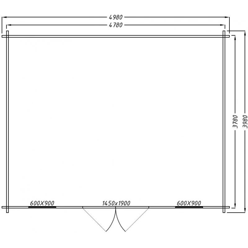 Abri En Bois Massif 19,8m² PLUS 28mm Traité Teinté Marron Gardy Shelter 6 Abri En Bois Massif 19,8m² PLUS 28mm Traité Teinté Marron Gardy Shelter – Image 4