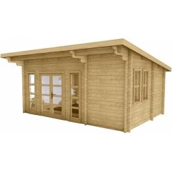Abri En Bois Massif 22m² MODERNE - Madriers 40mm Gardy Shelter -Abri De Jardin abri en bois massif 22m moderne madriers 40mm gardy shelter 1