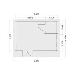 Abri En Bois Massif 22m² MODERNE - Madriers 40mm Gardy Shelter -Abri De Jardin abri en bois massif 22m moderne madriers 40mm gardy shelter 2