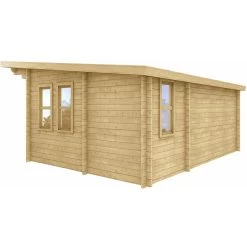 Abri En Bois Massif 22m² MODERNE - Madriers 40mm Gardy Shelter -Abri De Jardin abri en bois massif 22m moderne madriers 40mm gardy shelter 3