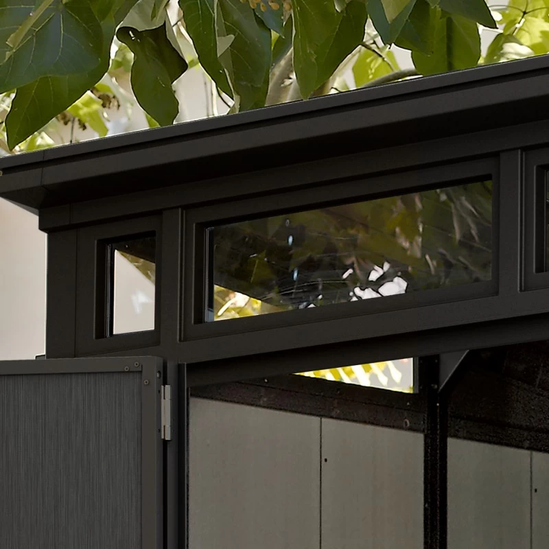 Abri En Résine Brossée Monopente Brossium 4,7m² + Plancher Keter 7 Abri En Résine Brossée Monopente Brossium 4,7m² + Plancher Keter – Image 5