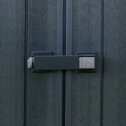 Abri Monopente En Résine Brossée Brossium 7,4m² + Plancher KETER -Abri De Jardin abri en resine brossee monopente brossium 6m plancher keter 2