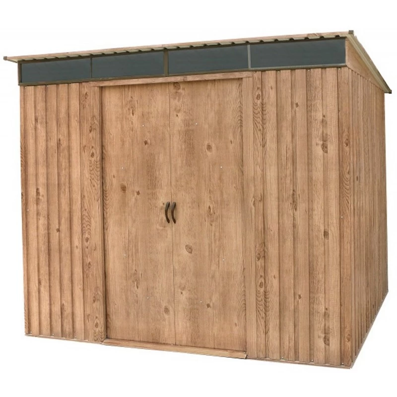 Abri Monopente En Métal Imitation Bois Skylight 4,84m² - DURAMAX + Kit D'ancrage 5 Abri Monopente En Métal Imitation Bois Skylight 4,84m² - DURAMAX + Kit D'ancrage – Image 3