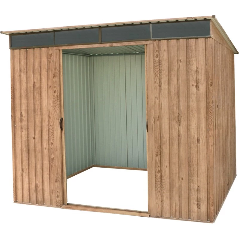 Abri Monopente En Métal Imitation Bois Skylight 4,84m² - DURAMAX + Kit D'ancrage 3 Abri Monopente En Métal Imitation Bois Skylight 4,84m² - DURAMAX + Kit D'ancrage